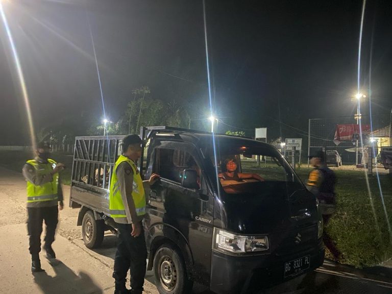 Tim UKL IV. Polsek Penukal Abab, Tingkatkan (KRYD) Giat Rutin Razia Terpadu