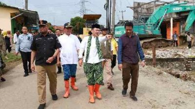 Penanganan Tanah Gerak di Bojongmangu Oleh Pj Bupati Bekasi Tinjau Langsung