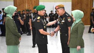 Pangdam I/BB Pimpin Sertijab Danmenarhanud 2/SSM dan Penyerahan Jabatan Kabintaljarahdam serta Tradisi Korps