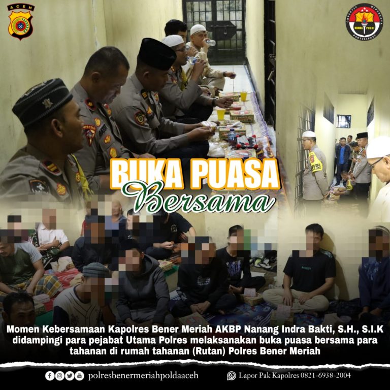 Polres Bener Meriah Buka Puasa Bersama Warga Binaan