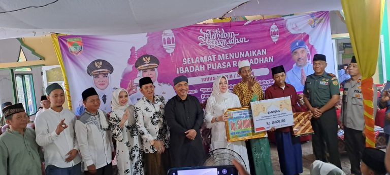 Kontraktor Kontrak Kerjasama (KKKS) PT Pertamina EP Pendopo Field Laksanakan kegiatan Safari Ramadhan Bersama Bupati Musi Rawas di Masjid Nurul Yaqin Desa Bangunrejo