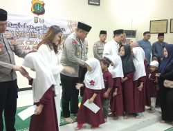 Ramadhan Berkah, Polsek Cikarang Barat Berikan Santunan Anak Yatim