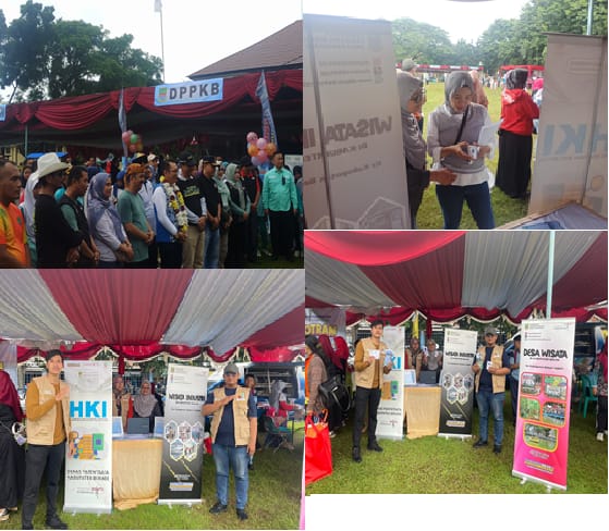 Dinas Pariwisata Kabupaten Bekasi berpartisipasi memberikan pelayanan dalam kegiatan Botram di Lapangan Bola Persebta