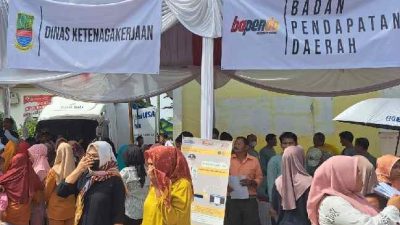 Bapenda Kabupaten Bekasi Buka Layanan Pajak di Acara Botram Karangmukti