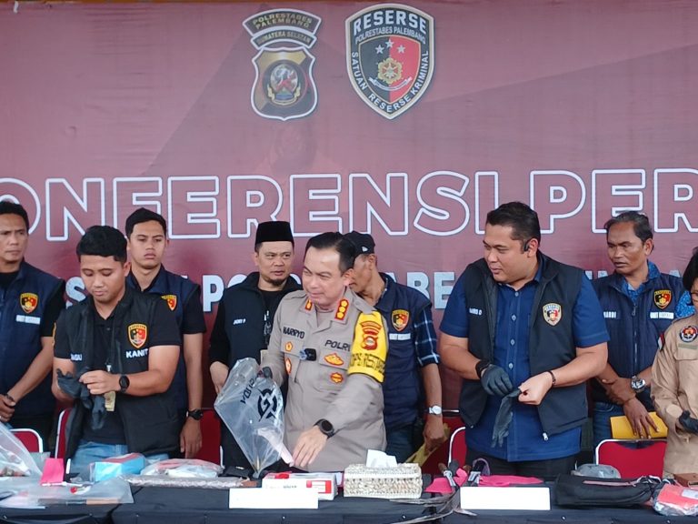 Operasi Pekat Polrestabes Palembang Berakhir, Kapolres Ungkap 96 Kasus Dengan 110 Tersangka.