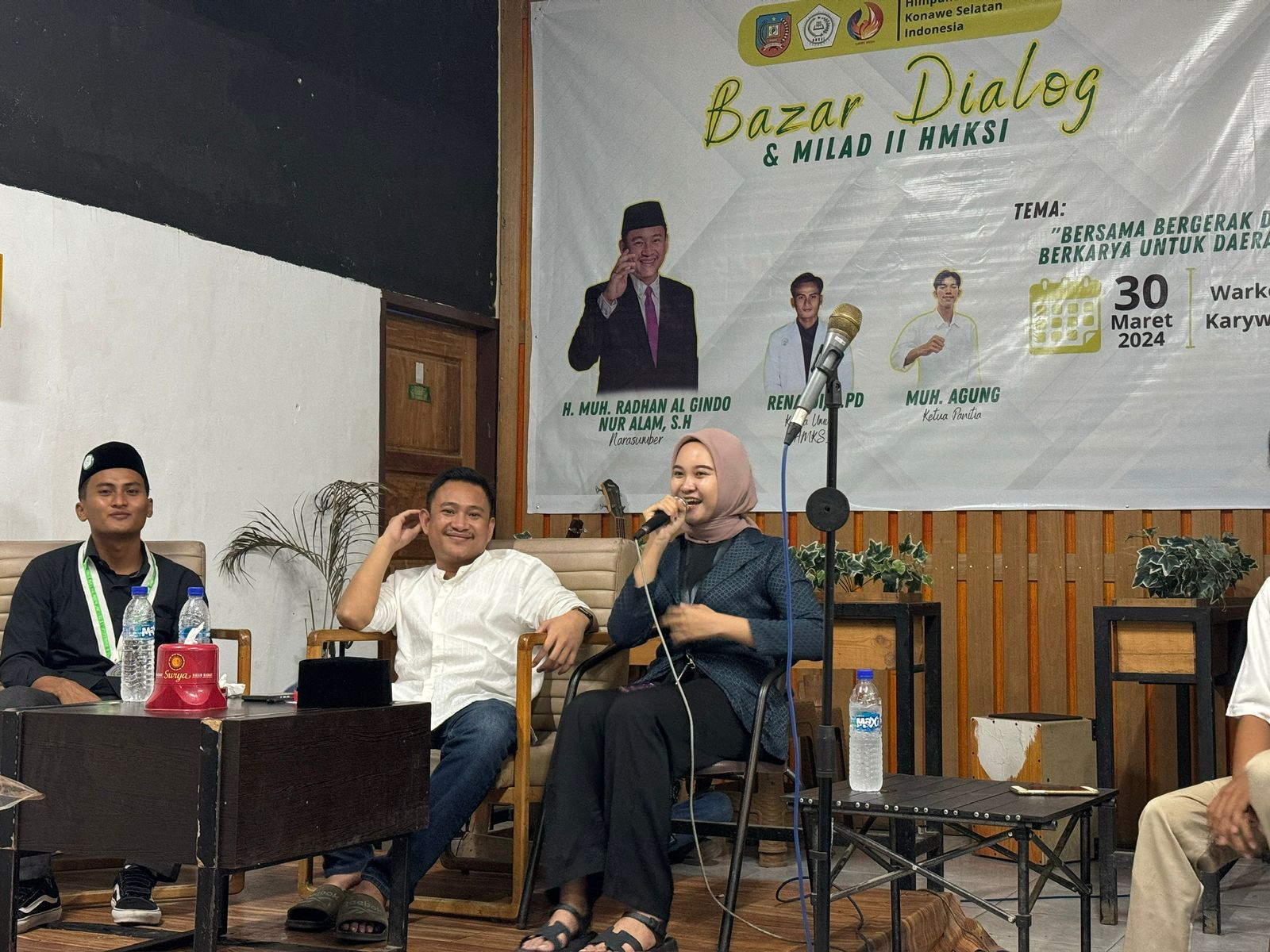 Himpunan Mahasiswa Konawe Selatan Indonesia (HMKSI) adakan kegiatan Milad Himpunan Yang Ke-2 Tahun Di Rangkaikan Dengan Dialog Public