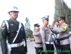 Kapolres Bener Meriah Pimpin Apel Gelar Pasukan Operasi Keselamatan Seulawah 2024