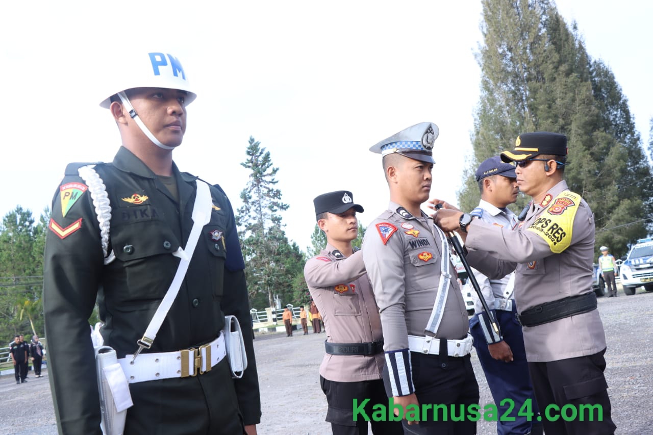 Kapolres Bener Meriah Pimpin Apel Gelar Pasukan Operasi Keselamatan Seulawah 2024