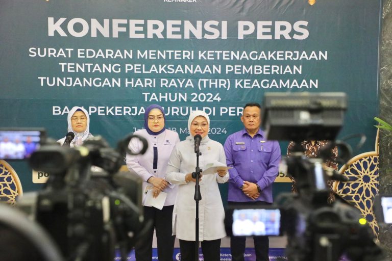 Terbitkan SE THR Keagamaan 2024, Menaker: THR Harus Dibayar Penuh, Tak Boleh Dicicil