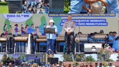 Bupati Karo  Mengikuti “Walk A Mile” dan Merayakan Paskah Bersama United Evangelical Mission (UEM) 2024