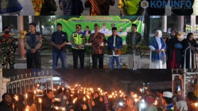 Takbiran dan Pawai Obor Menyambut Idul Fitri 1 Syawal 1445 Hijriah Berlangsung Meriah di Kabupaten Karo