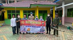 Cegah Penyebaran Demam Berdarah (DBD),Polres Lampung Utara Lakukan Fogging