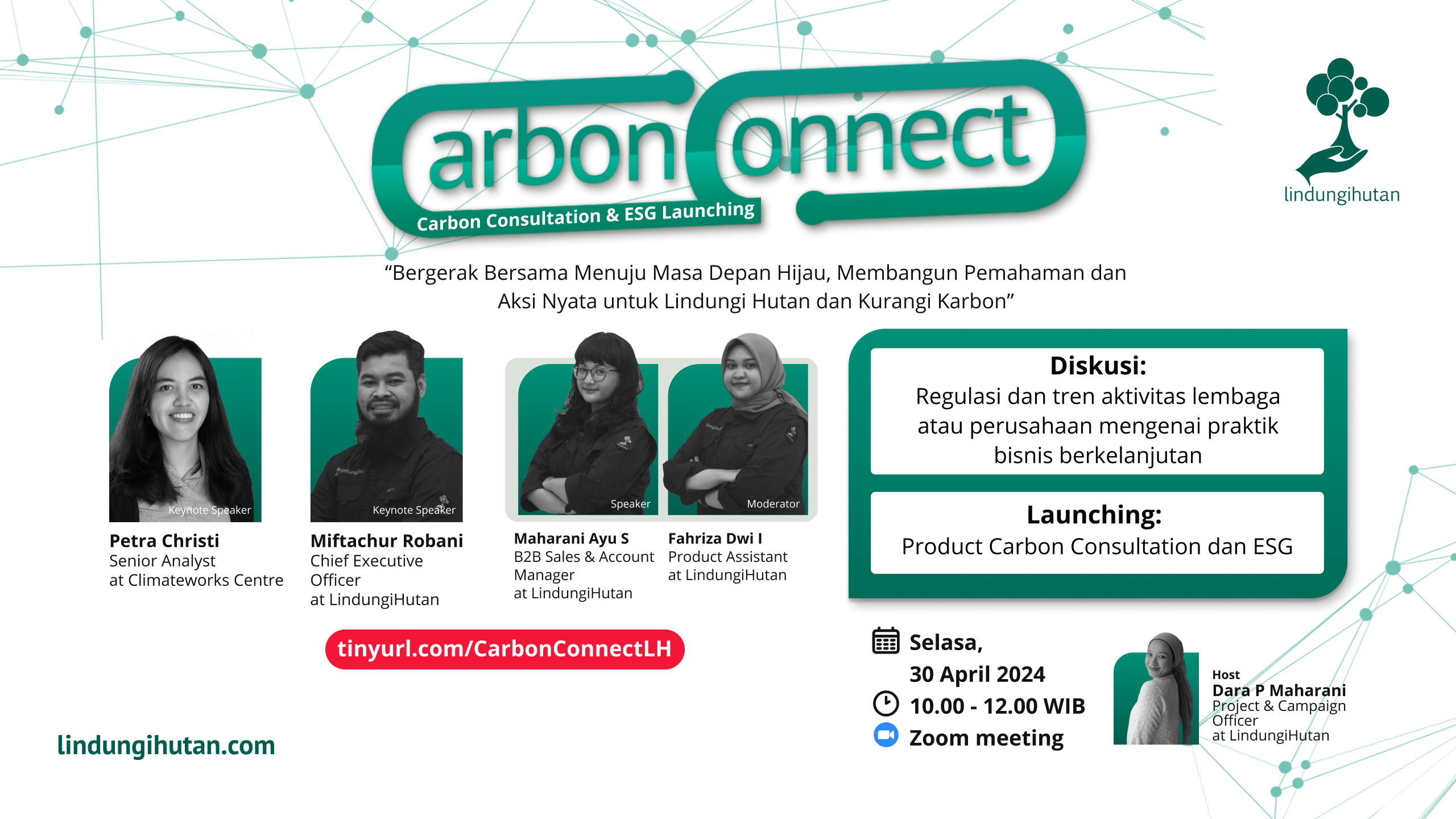 LindungiHutan Gelar Webinar Carbon Connect: Carbon Consultation & ESG Launching