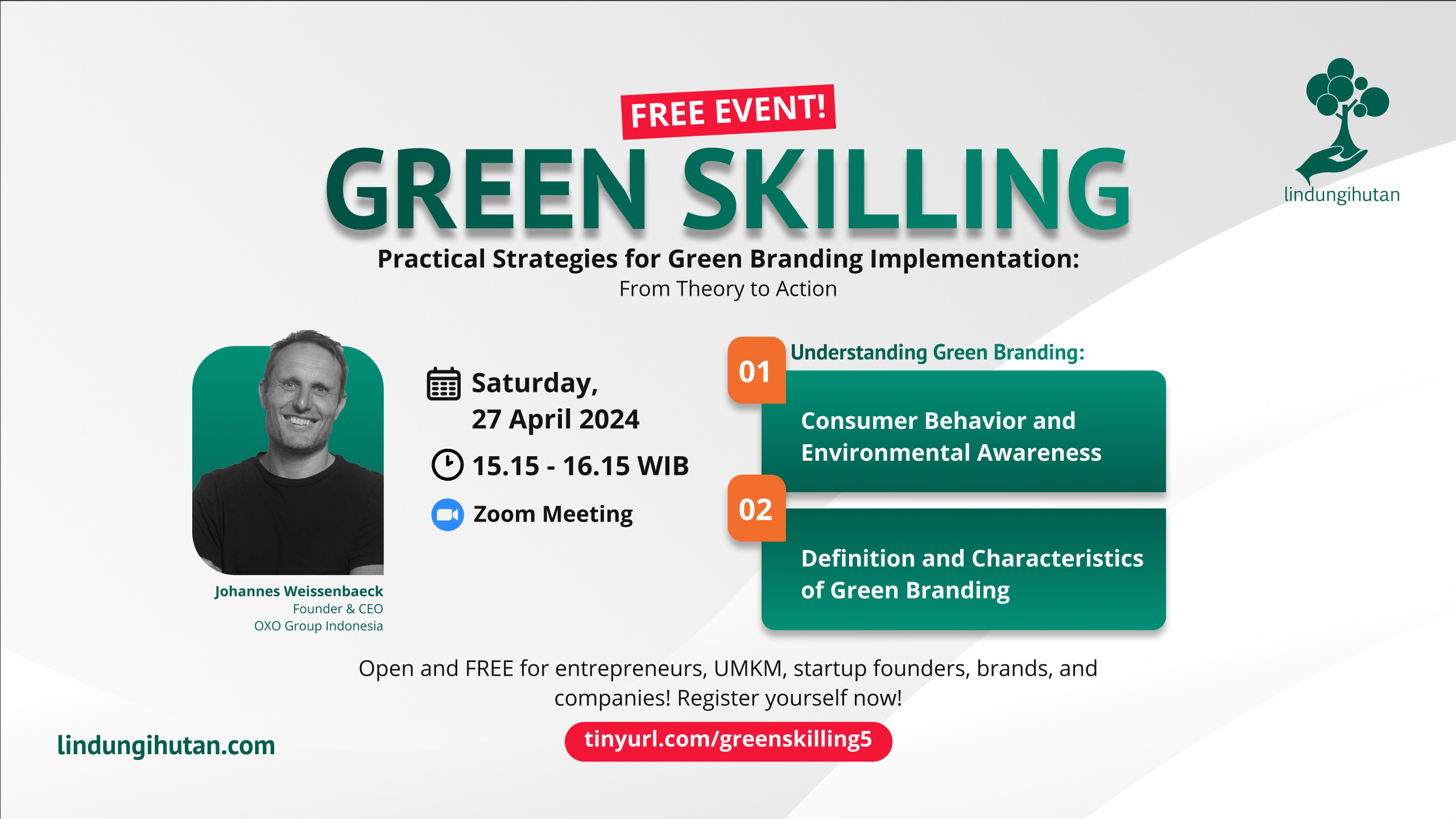 Webinar LindungiHutan, Ungkap Langkah Penting Bisnis Berkelanjutan Melalui Green Branding