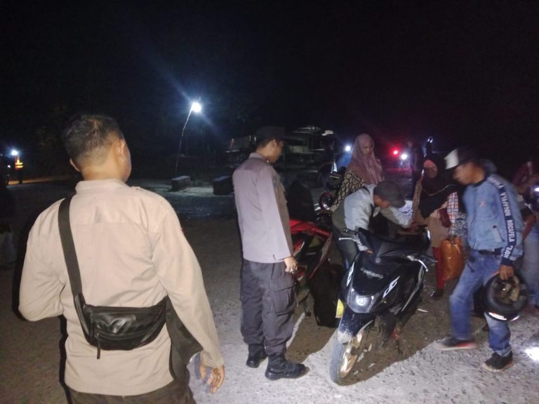 Cegah Kejahatan dan Gangguan Kamtibmas, Polsek Penukal Abab Giat Razia Terpadu