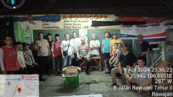 Bhabinkamtibmas Polsek Pancoran Bersama Warga RW 02 Rawajati Timur Pantau Rumah Ditinggal Mudik 