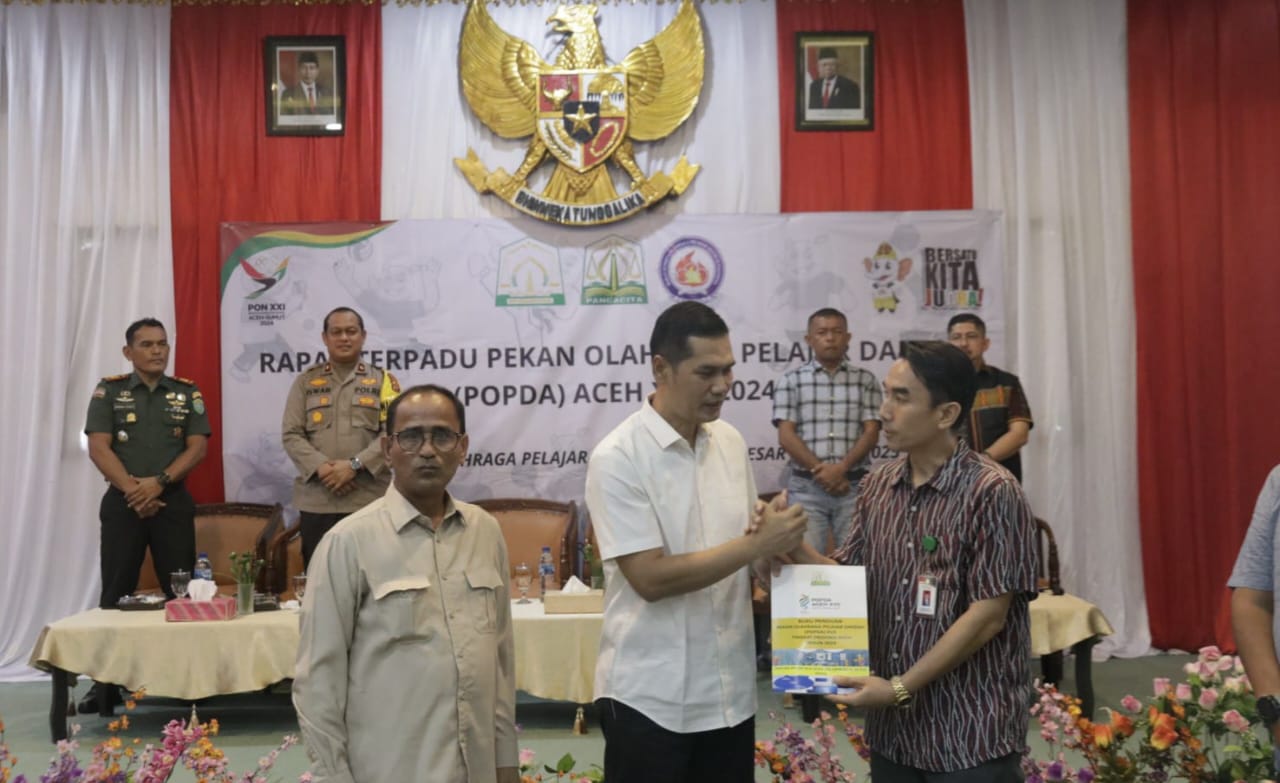 PJ Bupati Aceh Timur Membuka Rapat Terpadu Pekan Olahraga Pelajar Daerah Aceh