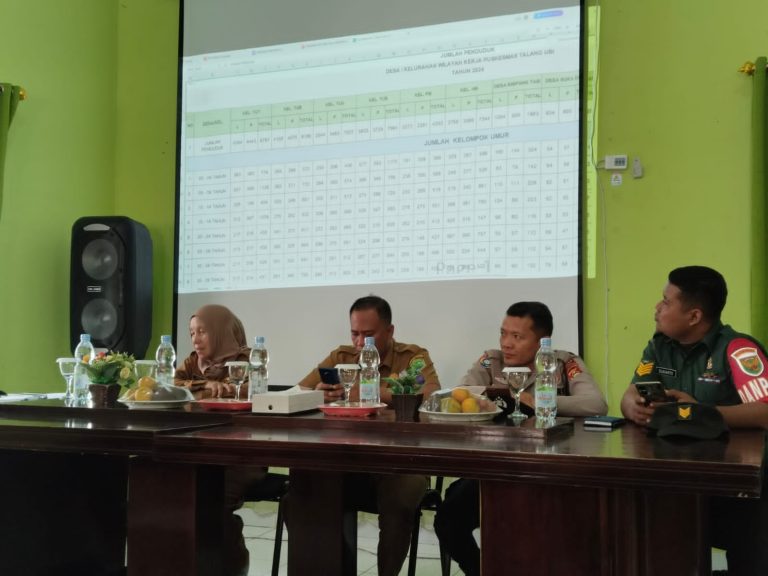 Polsek Talang Ubi Turut Hadir Dalam Rapat Lokakarya Mini Yang diadakan di Aula Puskesmas Talang Ubi