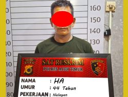 Telantarkan Anak, Seorang Ayah Diamankan Ke Polres Aceh Timur
