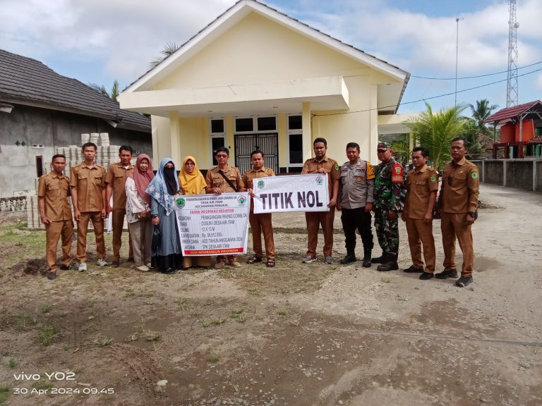 Pemerintah Desa Air itam, Laksanakan Kegiatan Titik Nol Dilokasi Pembangunan