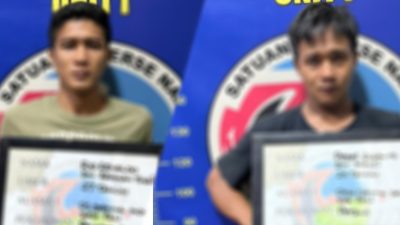 Dua Orang Pria Berinisial RR (27) Tahun, dan PS (26) Tahun digulung Satuan Reserse Narkoba Polres PALI di Duga Pengedar Narkotika Jenis Sabu
