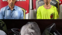 Diduga Terlibat Dalam kasus Tindak Pidana Pencurian Dengan Pemberatan, Dua Pria Ini Terpaksa Harus Tidur di Hotel Prodeo Milik Polres PALI
