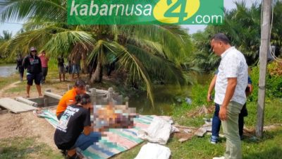 Mayat Pria Tanpa Identitas diTemukan Warga Terapung Di Sungai Paluh Ibus