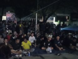 Pemdes Sindangmulya Nobar Timnas Garuda U23 Bersama Muspika dan Warga