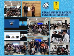 EVOS dan Produksi Media Vokasi UI Melangkah Bersama untuk Membangun Jejak Mahasiswa di Dunia Esports.