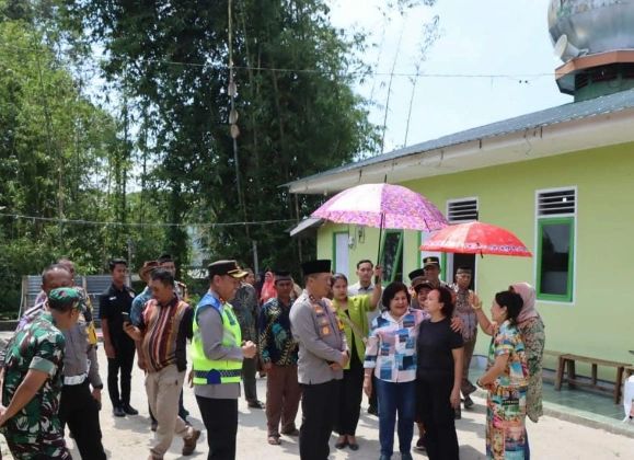 Bupati Karo bersama Kapolres Tanah Karo Dampingi Kunjungan Kapolda Sumut ke Lokasi Pembangunan Mesjid Allfalah