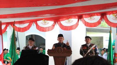 Pj Bupati Bekasi Sambut Peserta Goes 90 KM GP Ansor: GP Ansor Dukung KH. Mamun Nawawi sebagai Pahlawan Nasional
