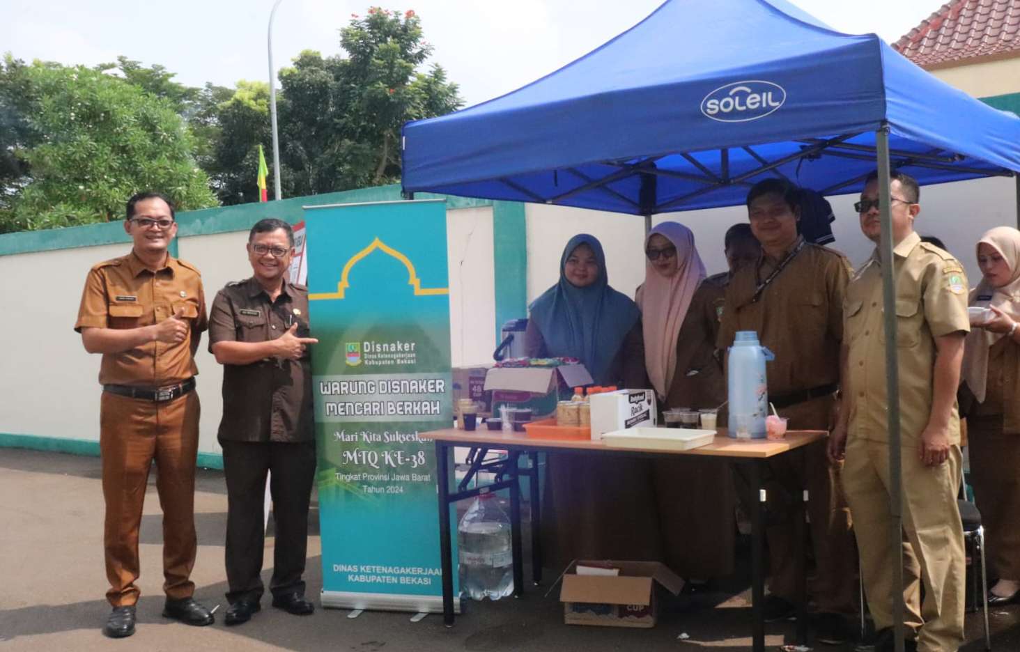 Cari Berkah, Disnaker Kabupaten Bekasi Buka Warung Gratis di Venue MTQ Jabar