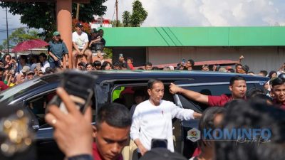 Presiden Jokowi kunjungan mendadak Belanja Buah dan Sayur di Pasar Buah Berastagi