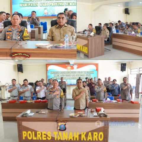 Wakil Bupati Karo Ikuti Kegiatan Penandatanganan Surat Keputusan Forum Lalu Lintas Dan Angkutan Jalan Kabupaten Karo Provinsi Sumatera Utara