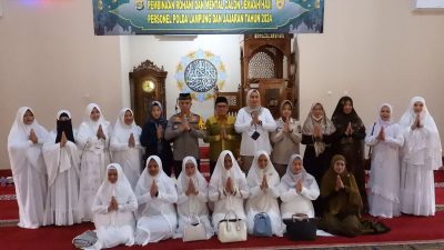Polda Lampung Laksanakan Binrohtal Bagi Personil yang Akan Melaksanakan Ibadah Haji