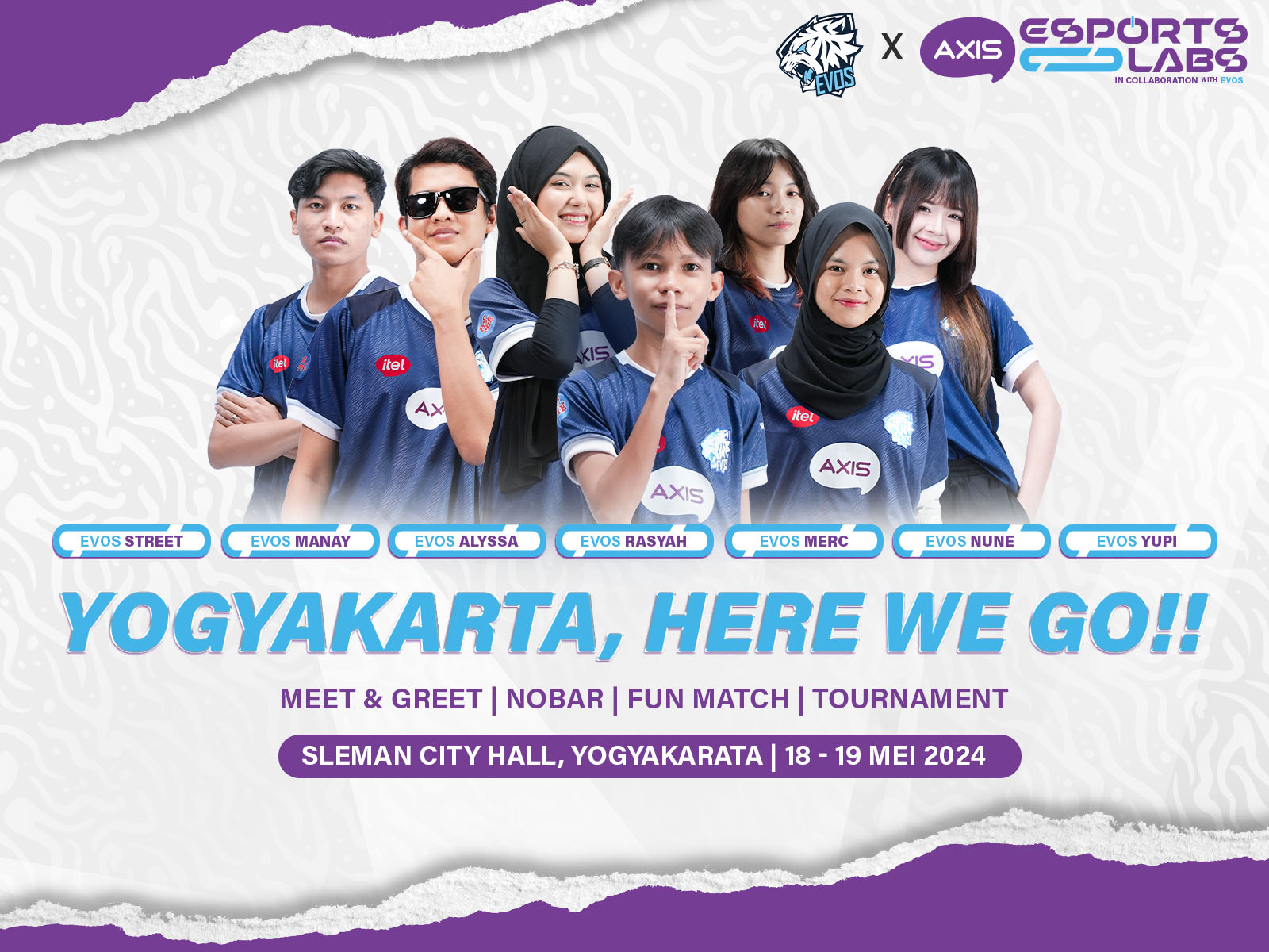 Gelombang Euforia Esports Tanpa Batas di Yogyakarta: AXIS Esports Labs kolaborasi antara AXIS dan EVOS!