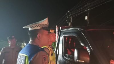 Tim UKL Polres PALI Dalam Menjalankan Kegiatan Rutin Yang di Tingkatkan (KRYD) Razia Terpadu Diwilayah Hukumnya