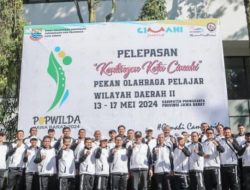 Ajang Popwilda Jawa Barat 2024, Pj. Wali Kota Cimahi Lepas 150 Kontingen di Kota Cimahi