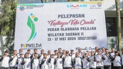Ajang Popwilda Jawa Barat 2024, Pj. Wali Kota Cimahi Lepas 150 Kontingen di Kota Cimahi