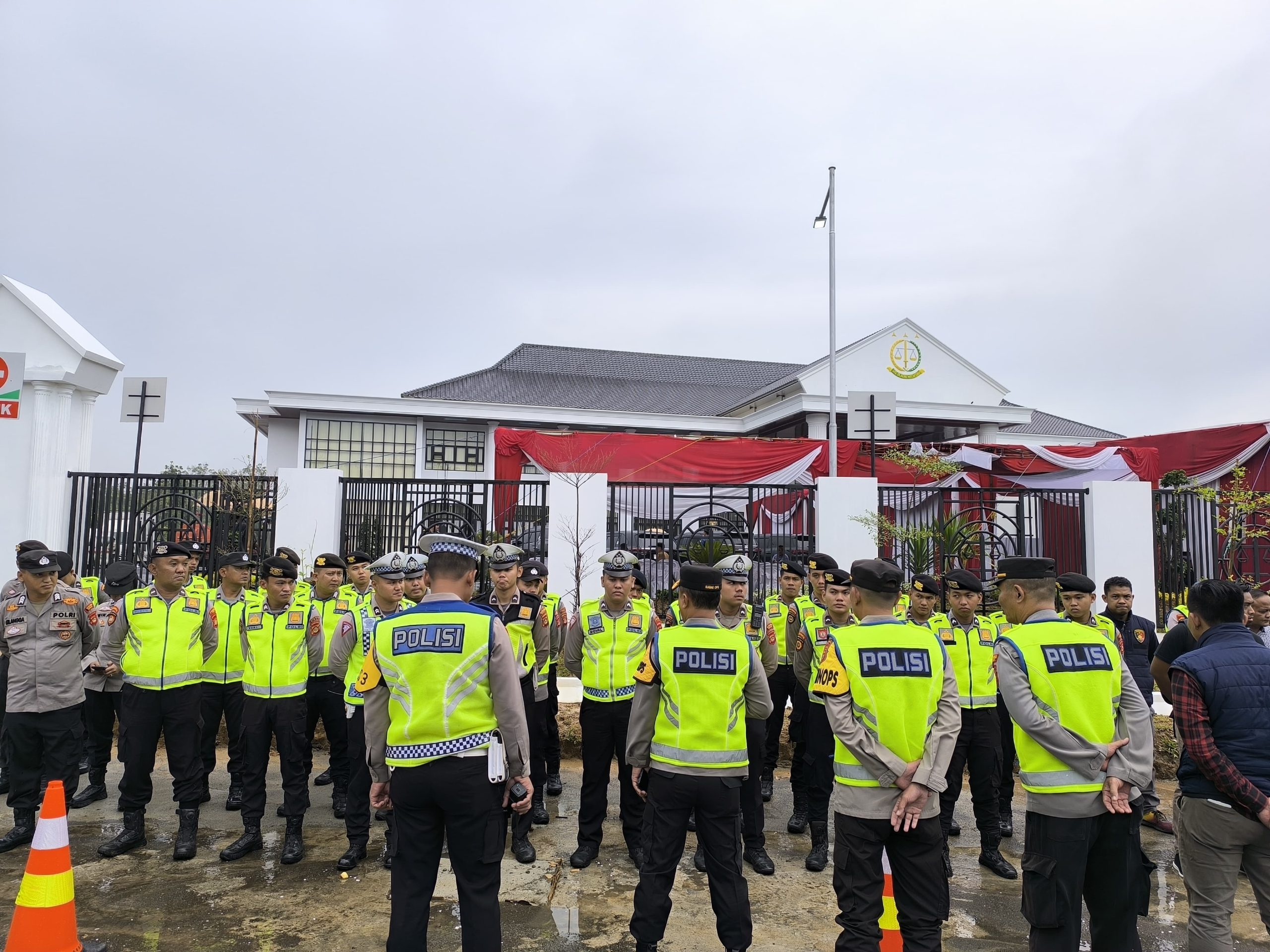 Polres PALI Giat Pengamanan Kunjungan Kerja Jaksa Agung RI