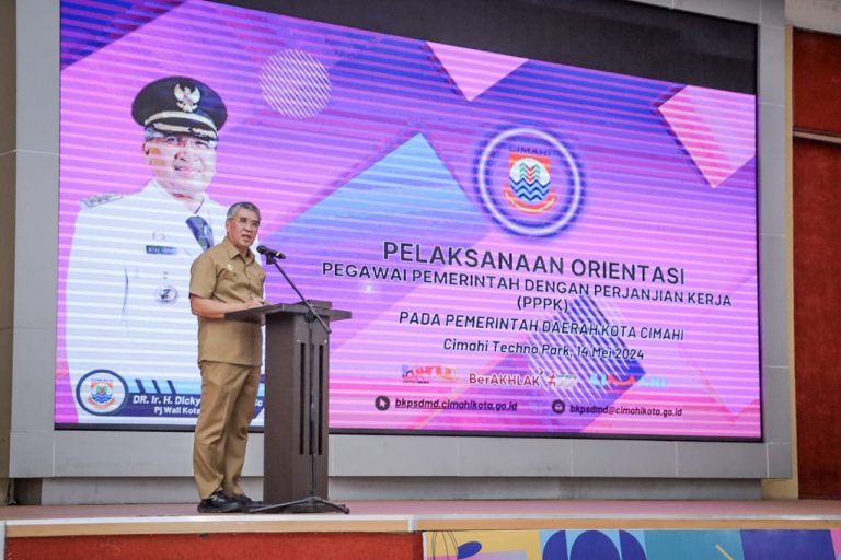 Pj. Wali Kota Cimahi Buka Orientasi Pegawai Pemkot Cimahi Perjanjian Kerja oleh BKPSDMD