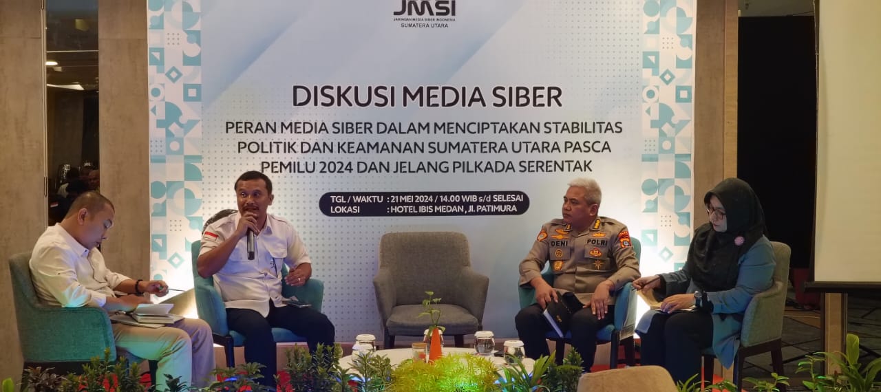 Ciptakan Stabilitas Politik Pasca Pemilu dan Jelang Pilkada, JMSI Sumut Gelar Diskusi Media Siber