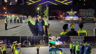 Polres PALI Melaksanakan Kegiatan Rutin Yang Ditingkatkan (KRYD) di Kecamatan Talang Ubi