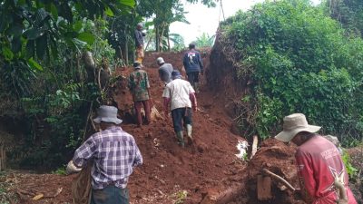 Jalan Usaha Tani Jadi Daya Dukung Ketahanan Pangan Desa Jagabaya