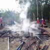 Si Jago Merah Mengamuk, Sebuah Rumah di Desa Sungai Langan Habis Taktersisah