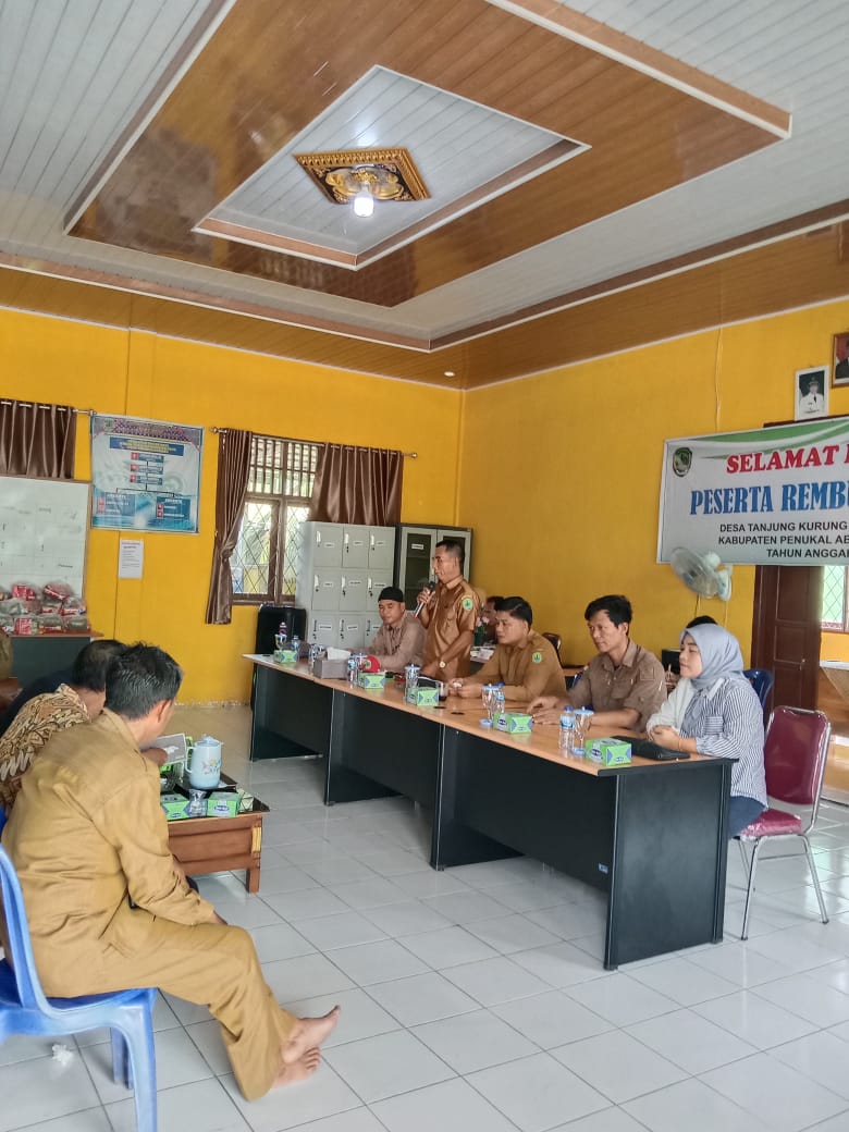 Untuk Pencegahan Dan Penanganan Stunting, Pemerintah Desa Tanjung Kurung Melaksanakan Kegiatan Rembug Stunting