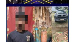 Pelaku Pencuri Pipa Tubing Berinisial MBN (21) Tahun, Warga Talang Subur.digulung Unit Reskrim Polsek Penukal Abab Polres PALI