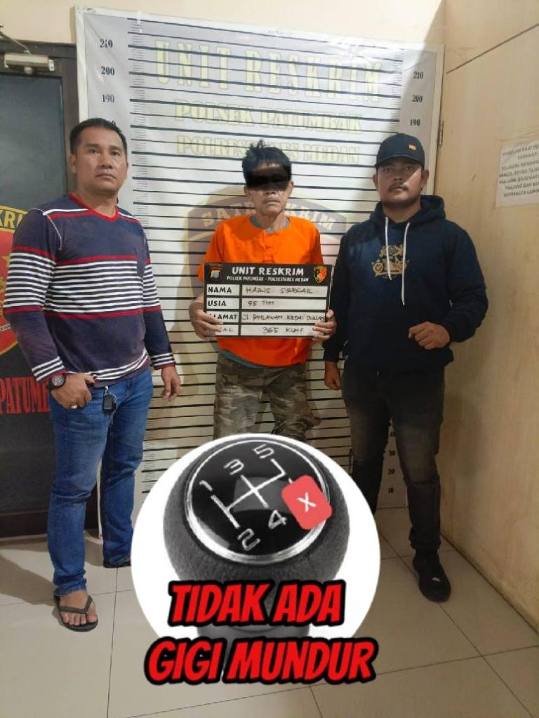 Polsek Patumbak Amankan Pelaku Curat di Deli Tua