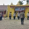 Kapolsek Cibarusah Pimpin Apel Pengamanan Hari Raya Waisak 2024 di Vihara Virya Dharma