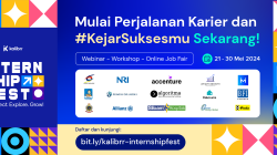 Kalibrr Gelar Job Fair Online, Ekslusif untuk Lowongan Magang, Mahasiswa dan Fresh Graduate di Seluruh Indonesia Bisa Daftar!